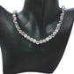 Beautiful Snow Cracked Crystal Beads and SP Hematite, Beaded Necklace Set-crafted by Artistry Jewelry