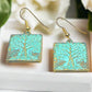 Lovely Patina Tree of Life Drop Earrings-by Artistry Jewelry