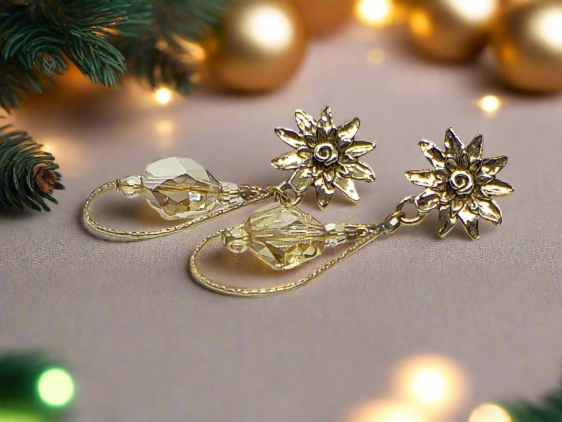 https://www.artistryjewelry.net/products/swarvorski-golden-shadow-earrings