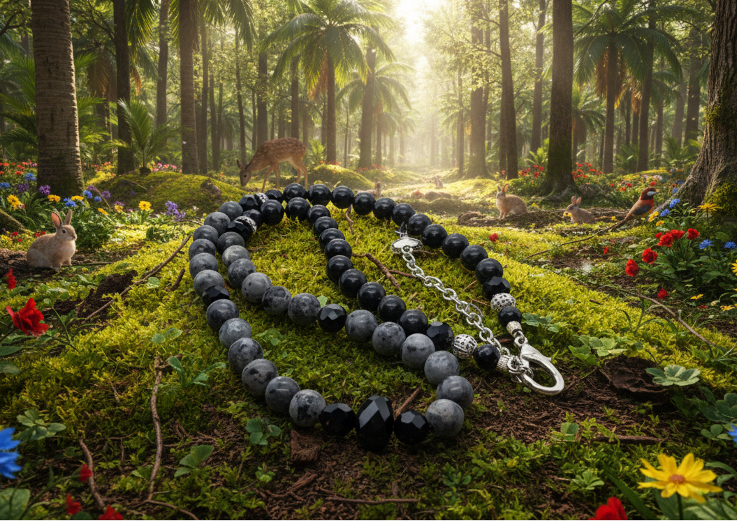 Midnight Cascade Labradorite Necklace- handcrafted by Artistry Jewelry