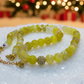 Fabulous Yellow Fire Agates and Cubic Zirconia Semi-precious, One-of-a-Kind, Beaded Necklace - handcrafted by Artistry Jewelry