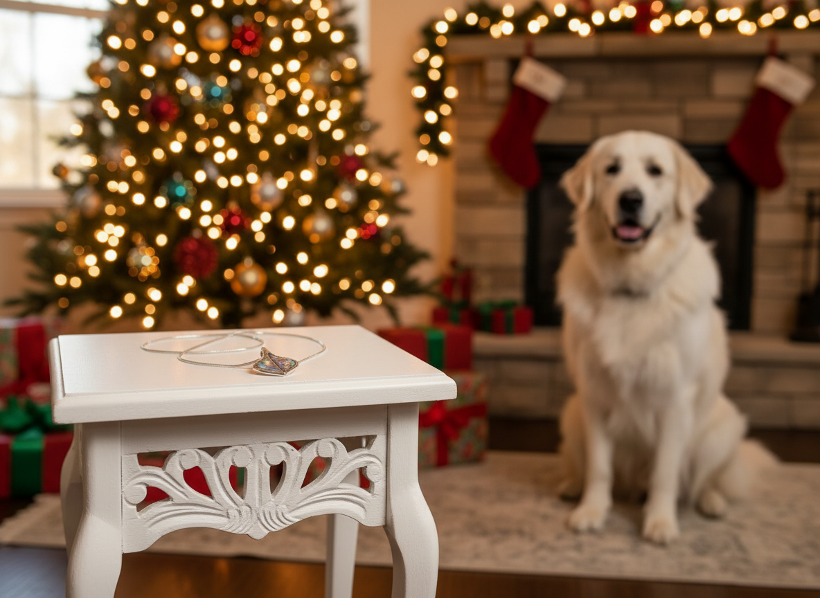 Lovely Paua Leaf Necklace-A