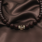 Beautiful Golden Shadow Crystal, Maroon Pearl and Gold Hematite Semi-precious Necklace-handcrafted by Artistry Jewelry