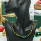 Beautiful Natural Olive Quartz, Green Tourmaline, and Druk Semi-precious, One-of-a-Kind Necklace-handcrafted by Artistry Jewelry