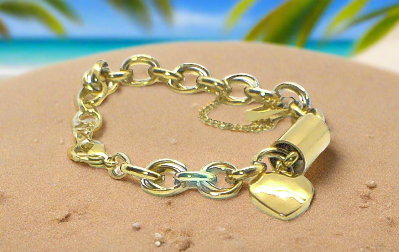 https://www.artistryjewelry.net/products/exciting-puffy-gold-heart-charm-chain-bracelet
