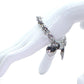 Exciting Silver Heart and Chain Bracelet