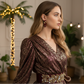 Lovely Velvet and Gold Chain Earrings