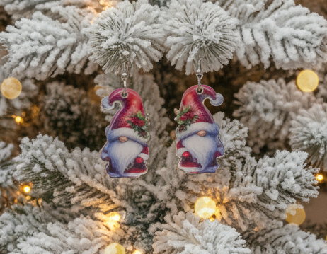 Joyful Christmas Santa Earrings
