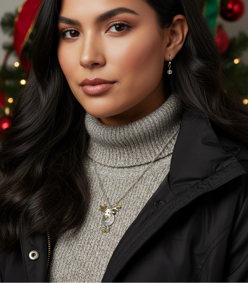 Rudolph the Reindeer Necklace Set