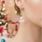 Precious White Flower Dangle Earrings