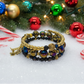 Amazing Purple and Gold Hematite Beaded Bracelet - handcrafted by Artistry Jewelry