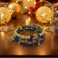 Amazing Purple and Gold Hematite Beaded Bracelet - handcrafted by Artistry Jewelry