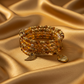 Lovely Browns, Blues, Oranges, and Gold Colors, Beaded Bracelet, One-of-a-Kind - crafted by Artistry Jewelry