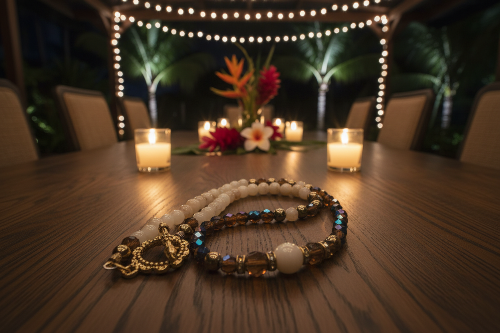Beautiful Natural Italian Onyx, Quartz, and Crystals, One-of-a-Kind, Semi-precious Necklace-B-handcrafted by Artistry Jewelry