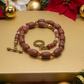 Gorgeous Burnt Red Adventurine and Italian Onyx, Semi-precious Necklace B-handcrafted by Artistry Jewelry
