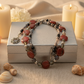 Gorgeous Red Sesame Jasper, Black Lace Marble and Crystal, Semi-precious, One-of-a-Kind, Beaded Necklace B-handcrafted by Artistry Jewelry