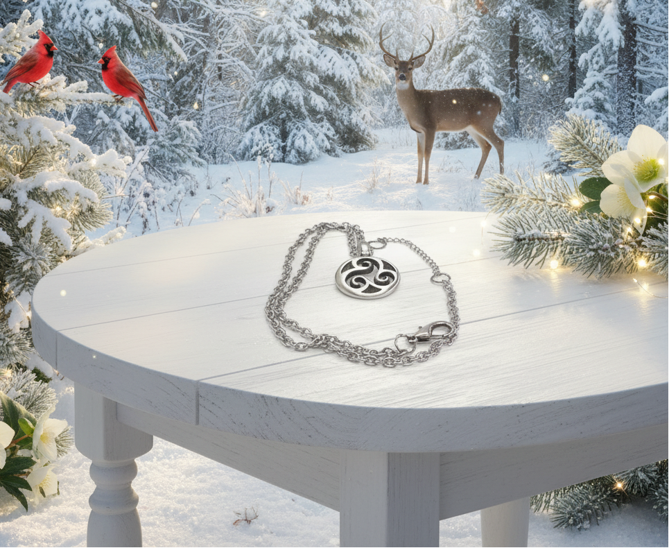 Triple Spiral Necklace