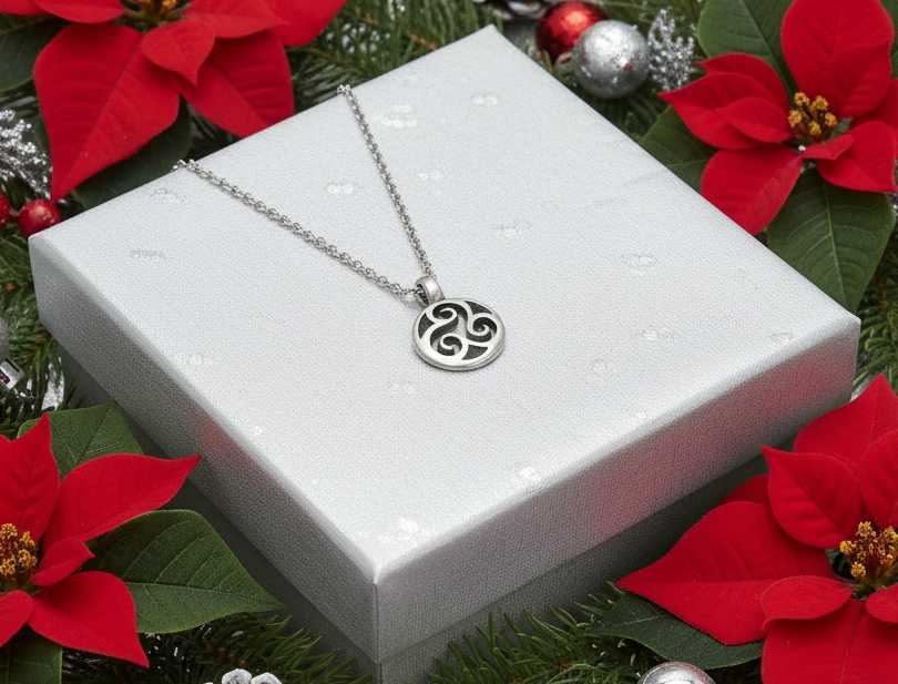 Triple Spiral Necklace