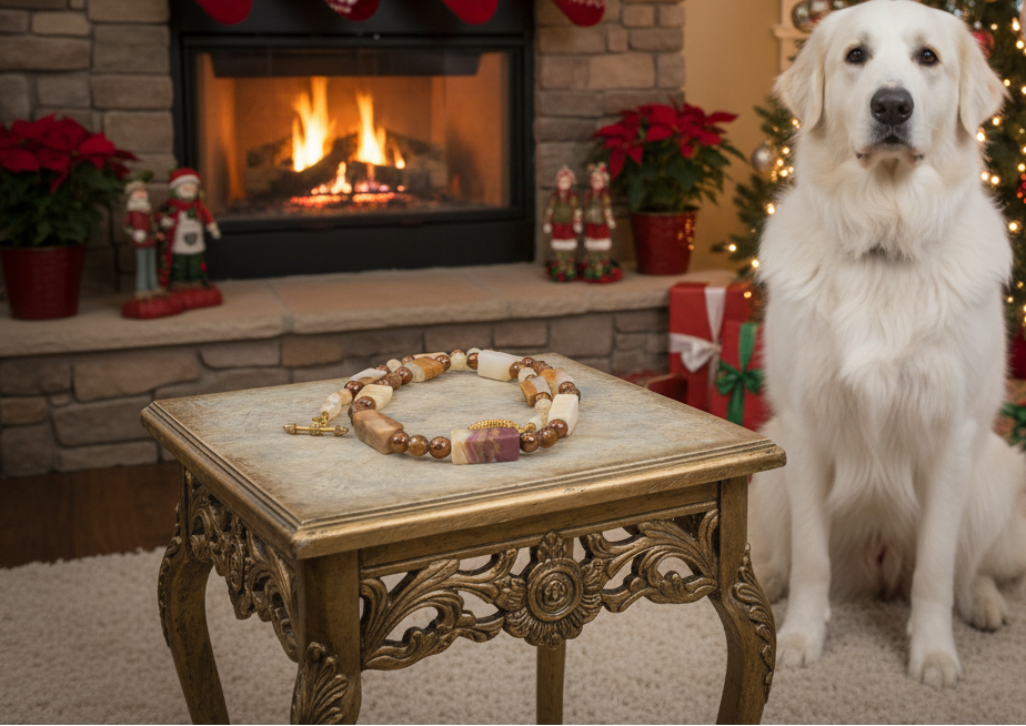 Beautiful Natural Italian Onyx, Quartz, and Crystals, One-of-a-Kind, Semi-precious Necklace-A-handcrafted by Artistry Jewelry