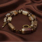 Beautiful Natural Italian Onyx, Quartz, and Crystals, One-of-a-Kind, Semi-precious Necklace-A-handcrafted by Artistry Jewelry
