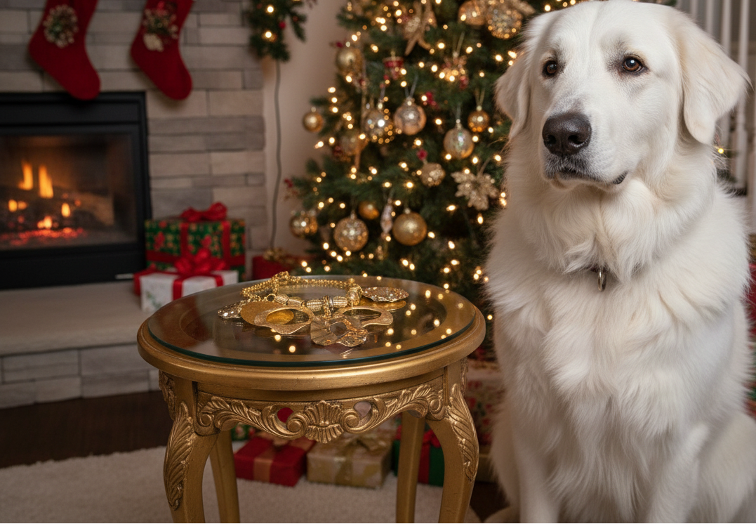 Beautiful Geo Circles of Gold and Rhinestones Necklace, One-of-a-Kind-handcrafted by Artistry Jewelry