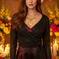 Beautiful Geo Circles of Gold and Rhinestones Necklace, One-of-a-Kind-handcrafted by Artistry Jewelry