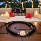 Exciting Black Satin Beads with Silver Hematite, One-of-a-Kind Necklace - hand crafted by Artistry Jewelry