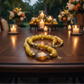Exciting Yellow Fire Dragon Agates and Copper Crystal Twist, Semi-precious, One-of-a-Kind, Necklace - handcrafted by Artistry Jewelry