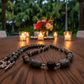 Fabulous Black & Gray Labrador, Black Onyx and Black Diamond Crystals, Semi-precious, Beaded Necklace B-handcrafted by Artistry Jewelry