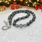 Gorgeous Black Diamond Crystal, Labradorite, Silver Hematite, and Baroque beads, Beaded Necklace - handcrafted by Artistry Jewelry