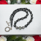 Gorgeous Black Diamond Crystal, Labradorite, Silver Hematite, and Baroque beads, Beaded Necklace - handcrafted by Artistry Jewelry