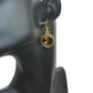 Lovely Smokey Topaz, Rivoli, Gold Drop Earrings- by Artistry Jewelry