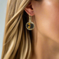 Lovely Smokey Topaz, Rivoli, Gold Drop Earrings- by Artistry Jewelry