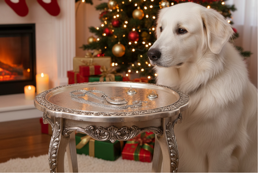 Lovely Silver and Gold Teardrop Pendant, and Silver Chain Necklace Set, One-of-a-Kind-by Artistry Jewelry