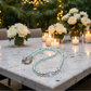 Beautiful Aqua, Semi-precious Necklace with a Cosmic Crystal, and Hematite-B-handcrafted by Artistry Jewelry