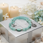 Beautiful Aqua, Semi-precious Necklace with Magnesite, and Hematite-A-handcrafted by Artistry Jewelry