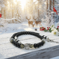 Magical Black Diamond Crystals, SP Hematite, Silver Cracked Glass Beads, One-of-a-Kind Necklace-crafted by Artistry Jewelry