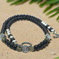 Magical Black Diamond Crystals, SP Hematite, Silver Cracked Glass Beads, One-of-a-Kind Necklace-crafted by Artistry Jewelry