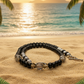 Magical Black Diamond Crystals, SP Hematite, Silver Cracked Glass Beads, One-of-a-Kind Necklace-crafted by Artistry Jewelry