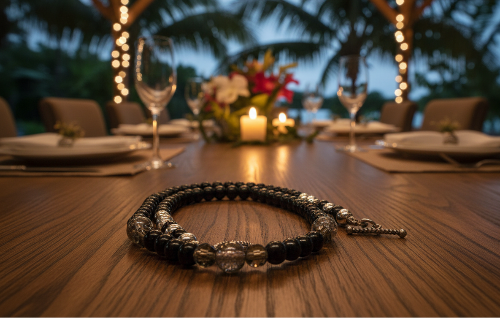 Magical Black Diamond Crystals, SP Hematite, Silver Cracked Glass Beads, One-of-a-Kind Necklace-crafted by Artistry Jewelry