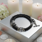 Magical Black Diamond Crystals, SP Hematite, Silver Cracked Glass Beads, One-of-a-Kind Necklace-crafted by Artistry Jewelry