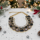 Exquisite Black Diamond and Gold Necklace