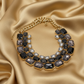 Exquisite Black Diamond and Gold Necklace