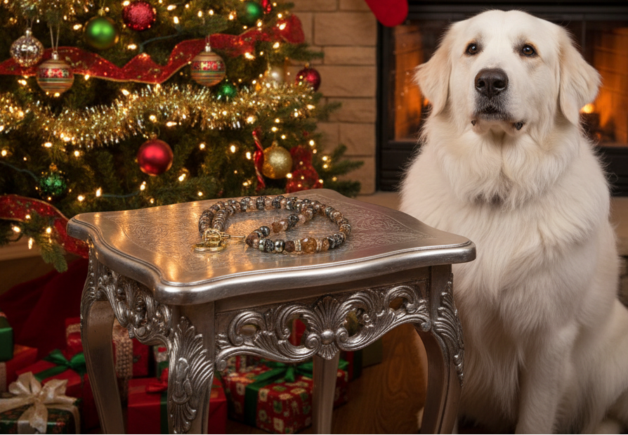 Amazing Crystal and Druk Brown Beaded,  One-of-a-Kind,  Necklace *handcrafted by Artistry Jewelry*