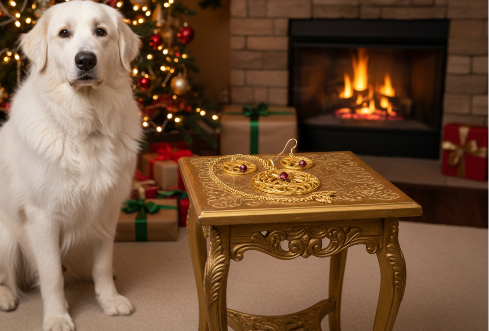 Beautiful Siam Crystal with an Elegant Gold Filigree Pendant, One-of-a-Kind Necklace Set- handcrafted by Artistry Jewelry