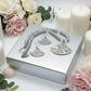 Beautiful Air Blue Opal Crystals, Silver Pendant, and Rhinestones, One-of-a-Kind, Beaded Necklace Set-crafted by Artistry Jewelry