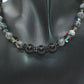 Lovely Black Onyx, Crystals, One-of-a-Kind, Beaded Necklace-crafted by Artistry Jewelry