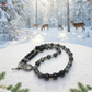 Lovely Black Onyx, Crystals, One-of-a-Kind, Beaded Necklace-crafted by Artistry Jewelry