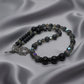 Lovely Black Onyx, Crystals, One-of-a-Kind, Beaded Necklace-crafted by Artistry Jewelry