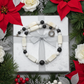 Lovely Natural Snow Quartz, Black Onyx, Howlite and Mountain Jade, Semi-precious, One-of-a -kind, Beaded Necklace A-crafted by Artistry Jewelry